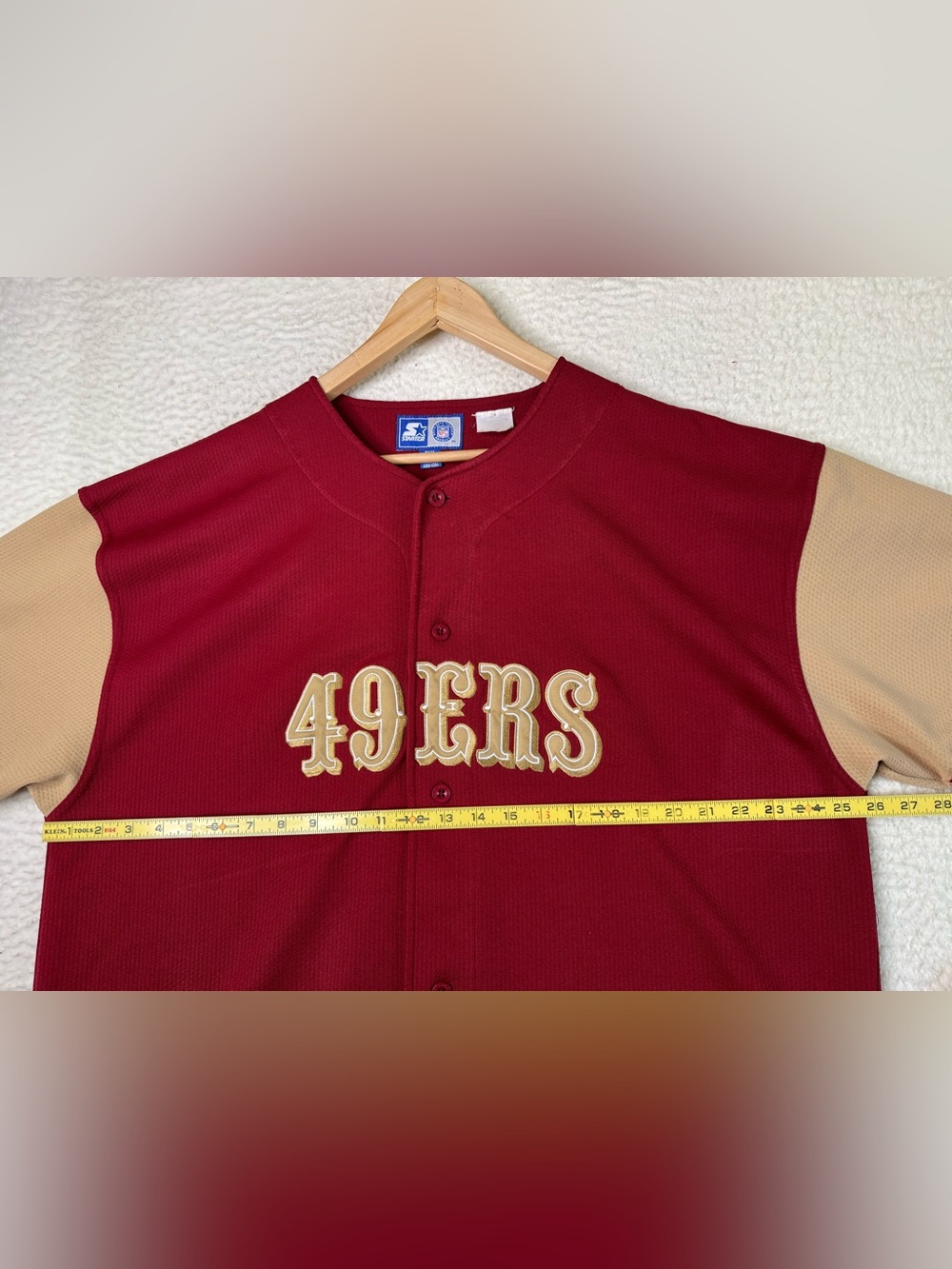 VTG Starter NFL San Francisco 49ers Jerry Rice #80 Baseball Style Jersey Mens 2X - Picture 14 of 15